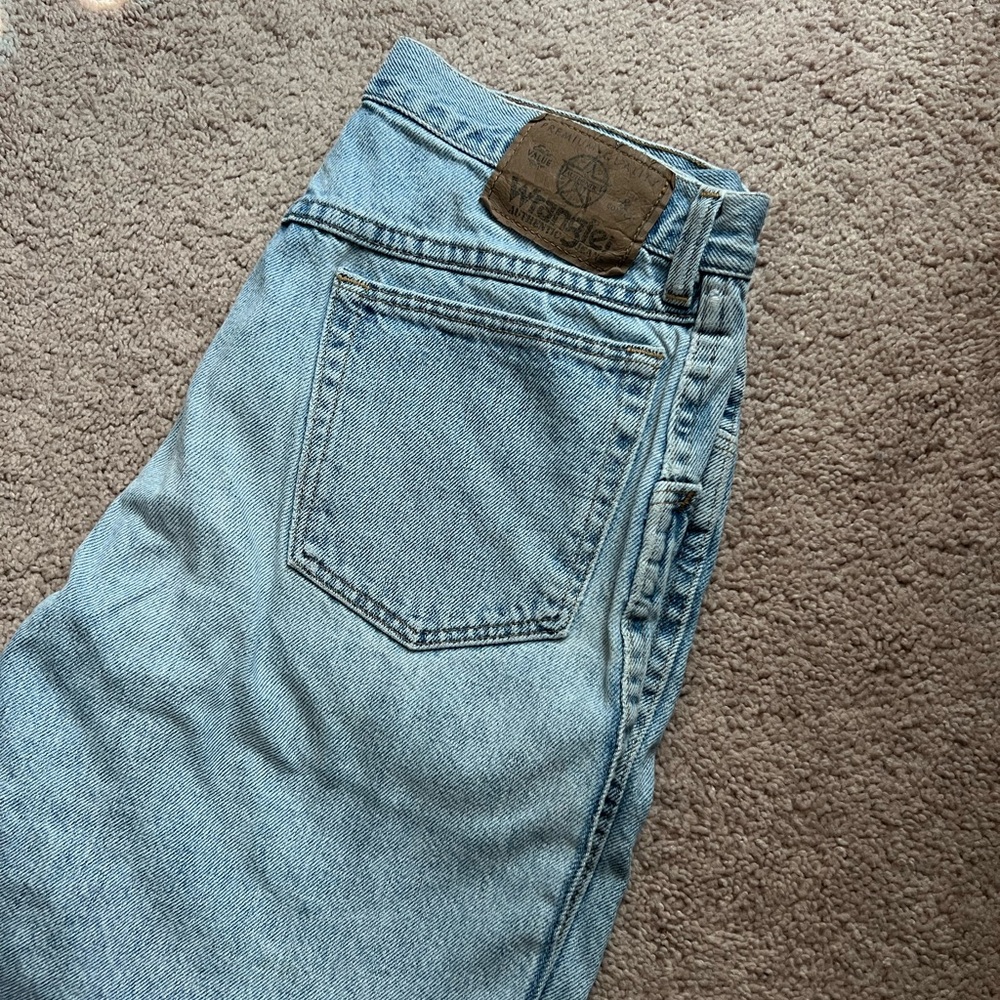Wrangler Denim Blue Relaxed Jean Shorts